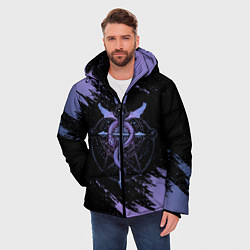 Куртка зимняя мужская Стальной алхимик, цвет: 3D-красный — фото 2