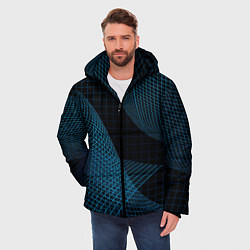 Куртка зимняя мужская Сетка, цвет: 3D-черный — фото 2