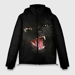 Куртка зимняя мужская Злой Котик, цвет: 3D-черный