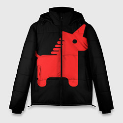 Куртка зимняя мужская Единорог минимал, цвет: 3D-черный