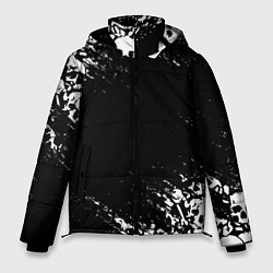 Куртка зимняя мужская БЕЛЫЕ ЧЕРЕПА цвета 3D-черный — фото 1
