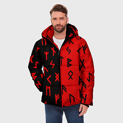Куртка зимняя мужская РУНЫ, цвет: 3D-черный — фото 2