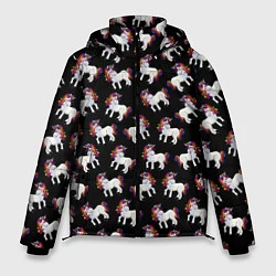 Куртка зимняя мужская Единороги, цвет: 3D-светло-серый