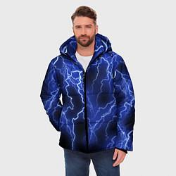 Куртка зимняя мужская МОЛНИЯ NEON, цвет: 3D-черный — фото 2