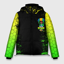 Куртка зимняя мужская Бравл Старс Леон, цвет: 3D-черный