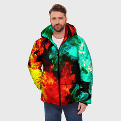 Куртка зимняя мужская БИТВА ОГНЕЙ, цвет: 3D-черный — фото 2