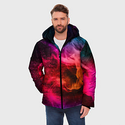 Куртка зимняя мужская ЦВЕТНОЙ ДЫМ, цвет: 3D-черный — фото 2