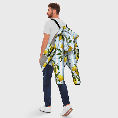 Мужская зимняя куртка Лимоны / 3D-Светло-серый – фото 5