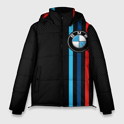 Куртка зимняя мужская BMW M SPORT CARBON, цвет: 3D-черный