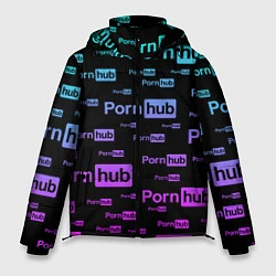 Куртка зимняя мужская PornHub, цвет: 3D-черный