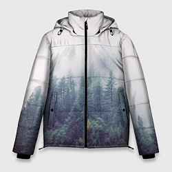 Куртка зимняя мужская Сибирский лес, цвет: 3D-черный