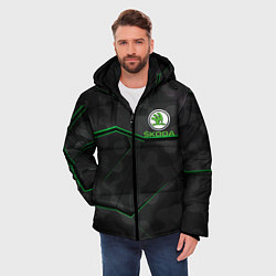 Куртка зимняя мужская SKODA, цвет: 3D-черный — фото 2
