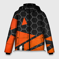 Куртка зимняя мужская Abstraction, цвет: 3D-черный