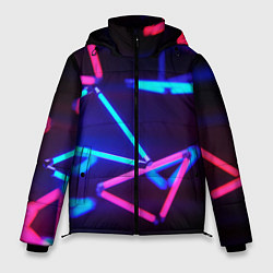 Куртка зимняя мужская ABSTRACTION NEON, цвет: 3D-черный