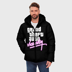 Куртка зимняя мужская GTA VICE CITY, цвет: 3D-черный — фото 2