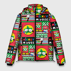 Куртка зимняя мужская Микки Маус, цвет: 3D-черный