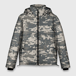 Куртка зимняя мужская Цифровой камуфляж, цвет: 3D-черный