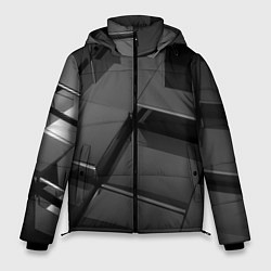 Куртка зимняя мужская ПЛИТЫ 3D, цвет: 3D-черный