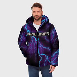 Куртка зимняя мужская MINECRAFT, цвет: 3D-черный — фото 2