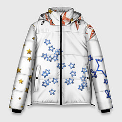 Куртка зимняя мужская Звёзды, цвет: 3D-черный