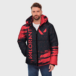 Куртка зимняя мужская VALORANT ВАЛОРАНТ, цвет: 3D-красный — фото 2