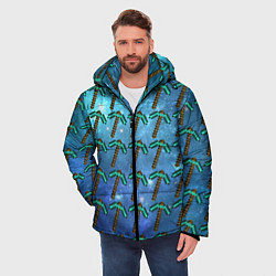 Куртка зимняя мужская Майнкрафт Кирка, цвет: 3D-светло-серый — фото 2