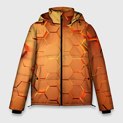 Мужская зимняя куртка Золотые 3D плиты