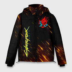 Куртка зимняя мужская CYBERPUNK 2077, цвет: 3D-красный