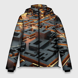 Мужская зимняя куртка 3D абстрактная схема