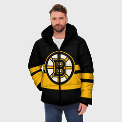 Куртка зимняя мужская BOSTON BRUINS NHL, цвет: 3D-красный — фото 2
