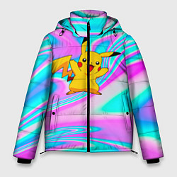 Куртка зимняя мужская Пикачу, цвет: 3D-светло-серый