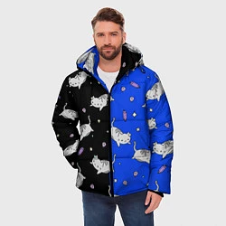 Куртка зимняя мужская КИСЫ, цвет: 3D-светло-серый — фото 2