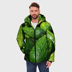 Куртка зимняя мужская Огурцы, цвет: 3D-черный — фото 2