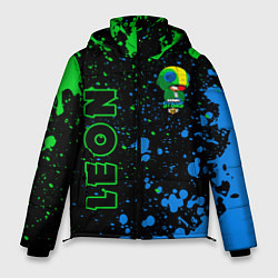 Куртка зимняя мужская BRAWL STARS LEON ЛЕОН, цвет: 3D-черный
