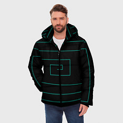 Куртка зимняя мужская Геометрия нарушена, цвет: 3D-черный — фото 2
