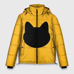 Куртка зимняя мужская Мордочка коти, цвет: 3D-черный