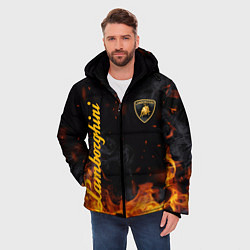 Куртка зимняя мужская LAMBORGHINI, цвет: 3D-черный — фото 2