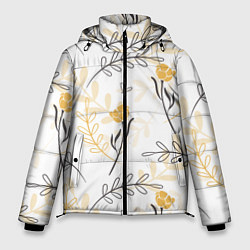 Мужская зимняя куртка Рисованные Цветы