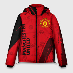 Куртка зимняя мужская MANCHESTER UNITED, цвет: 3D-черный