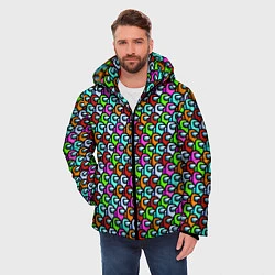 Куртка зимняя мужская AMONG US, цвет: 3D-черный — фото 2