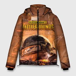Куртка зимняя мужская PlayerUnknowns Battlegrounds, цвет: 3D-черный