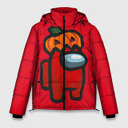 Куртка зимняя мужская HALLOWEEN IS AMONG US, цвет: 3D-красный