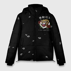 Куртка зимняя мужская Тигр спина, цвет: 3D-черный