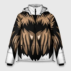 Куртка зимняя мужская Сова, цвет: 3D-черный