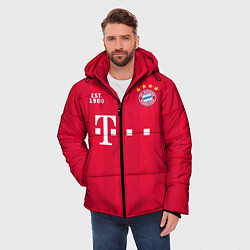 Куртка зимняя мужская BAYERN 2021 - ДОМАШНЯЯ, цвет: 3D-красный — фото 2