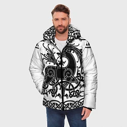 Куртка зимняя мужская Вендельский олень чёрный 3D, цвет: 3D-черный — фото 2