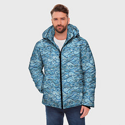 Куртка зимняя мужская Море волнуется, цвет: 3D-черный — фото 2