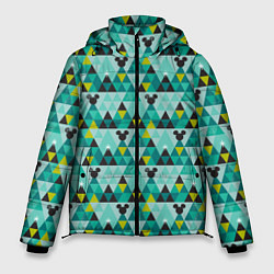 Куртка зимняя мужская Mickey pattern, цвет: 3D-черный