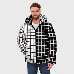 Куртка зимняя мужская Разносторонняя сетка Fumrre, цвет: 3D-черный — фото 2