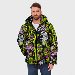 Куртка зимняя мужская ЗОМБИ, цвет: 3D-черный — фото 2
